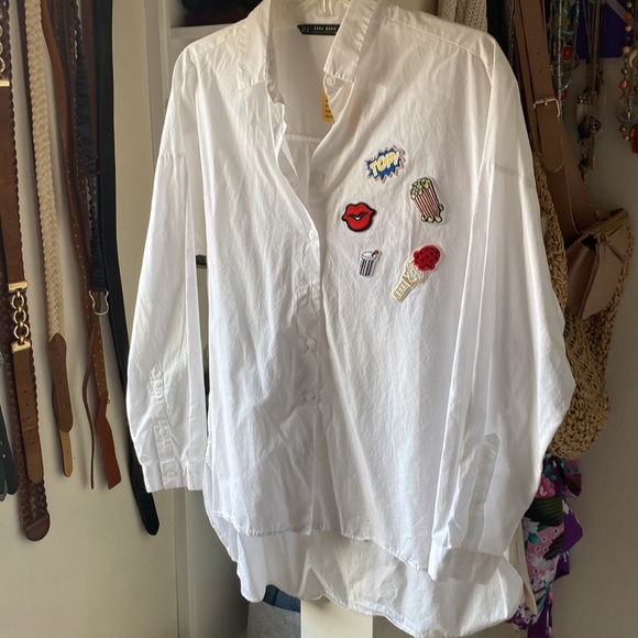 Zara button down with patch detail - Picture 2 of 5